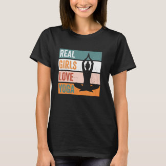 Mädchen lieben Yoga Lustiger Yogi T-Shirt