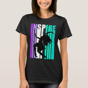 Mädchen Lila Inspiriert Tanz Geburtstag Motivieren T-Shirt