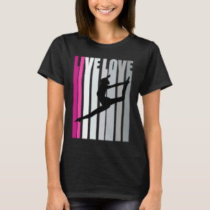 Mädchen Lila Liebe Tanz Geburtstag Retro Vintage D T-Shirt