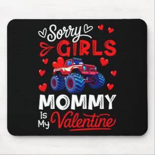Mädchen Lustiger Witz Mami ist mein Valentinsmonst Mousepad
