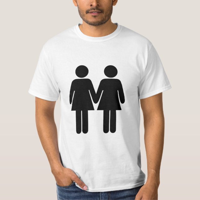 Mädchen + Mädchen-Wert-T - Shirt (Vorderseite)
