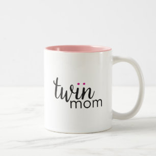 Mädchen-Mädchen-Zwillings-Mama-Tasse Zweifarbige Tasse