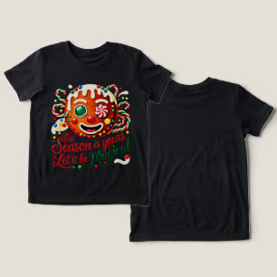 Mädchen Magischer Lebkuchen-Keks Süßigkeiten Weihn Tri-Blend Shirt