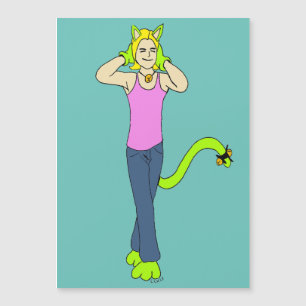 Mädchen Magnetkarte