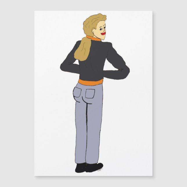 Mädchen Magnetkarte (Vorderseite)