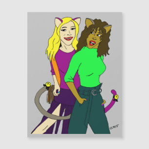 Mädchen Magnetkarte