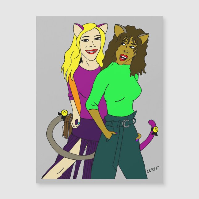 Mädchen Magnetkarte (Vorderseite)