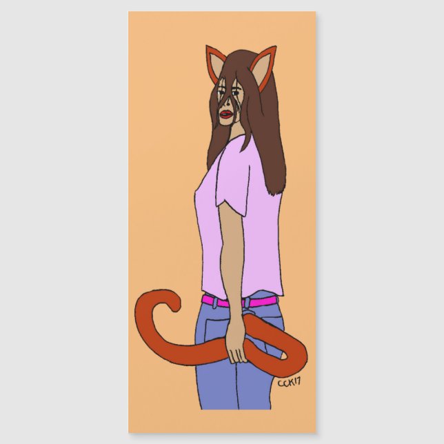 Mädchen Magnetkarte (Vorderseite)