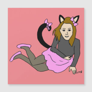 Mädchen Magnetkarte