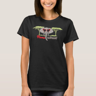 Mädchen Mama Elefant für Männer Frauen Wildtierras T-Shirt