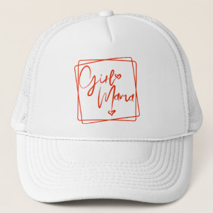 Mädchen Mama, Mama von Mädchen, Mama-Mädchen, Mama Truckerkappe