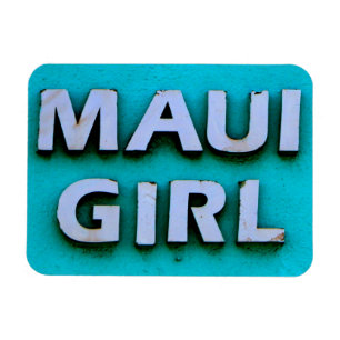 Mädchen Maui Grün Magnet