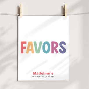 Mädchen Minimalistischer Regenbogen Geschenke Gebu Poster