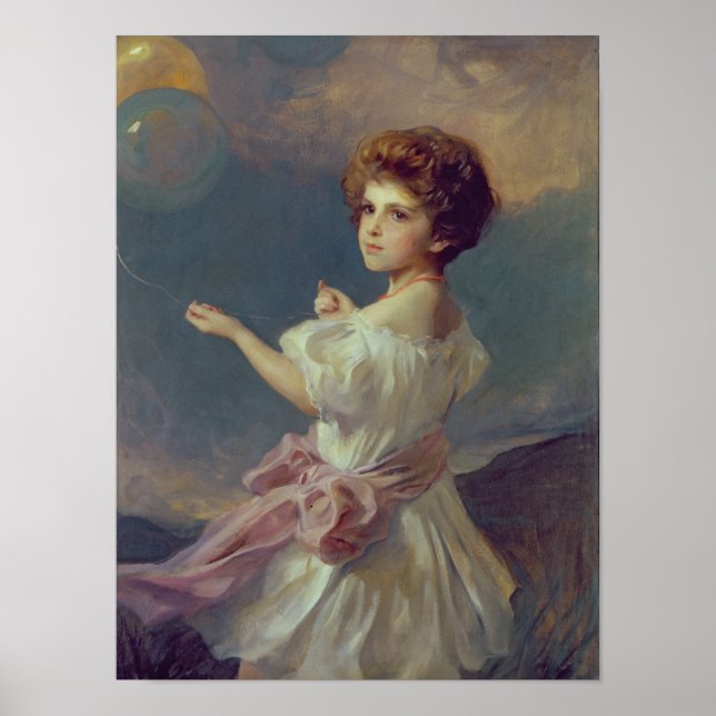 Mädchen mit Ballons Poster (Vorne)