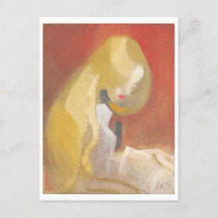 Mädchen mit Blonde Hair, Helene Schjerfbeck Postkarte
