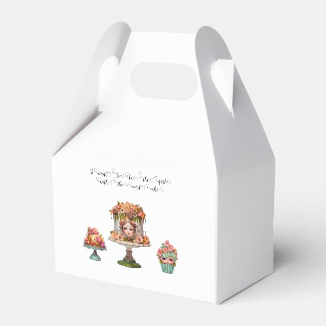 Mädchen mit dem besten Zitat Geschenkschachtel (Vorderseite)
