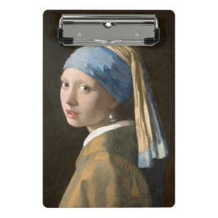 Mädchen mit dem Perlenohrring - Johannes Vermeer K Mini Klemmbrett