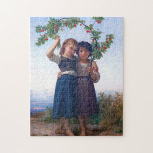 Mädchen mit dem Zweig Cherry, Bouguereau Puzzle