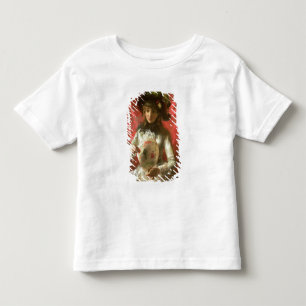 Mädchen mit einem Fan Kleinkind T-shirt