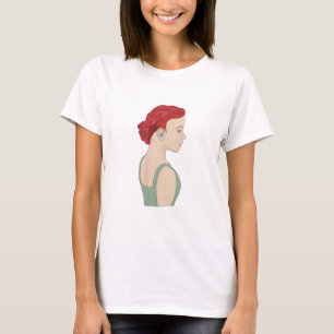 Mädchen mit einem Hörgerät T-Shirt