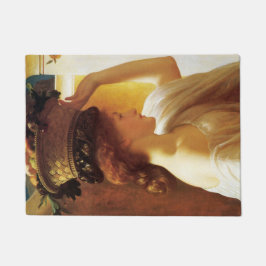 Mädchen mit einem Obstkorb (von Frederic Leighton) Fußmatte