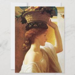 Mädchen mit einem Obstkorb (von Frederic Leighton) Karte