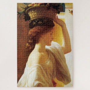 Mädchen mit einem Obstkorb (von Frederic Leighton) Puzzle
