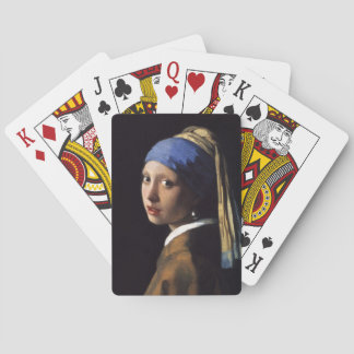 Mädchen mit einem Perlen-Ohrring durch Johannes Spielkarten