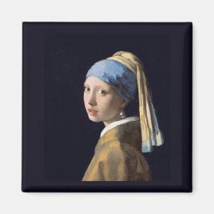 Mädchen mit einem Perlen-Ohrring, Vermeer Magnet