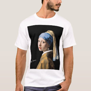 Mädchen mit einem Perlenohrring T - T-Shirt