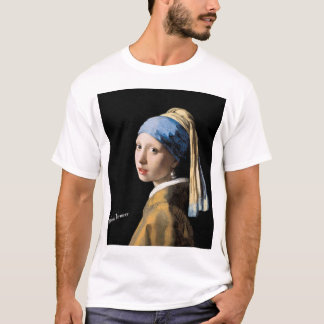 Mädchen mit einem Perlenohrring T - T-Shirt
