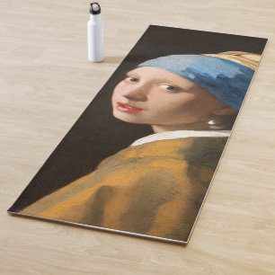 Mädchen mit einer Perle, die Portrait-Malerei ver Yogamatte