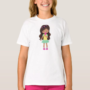 Mädchen mit Eiscreme, Latina Girl, Niedliches Mädc T-Shirt