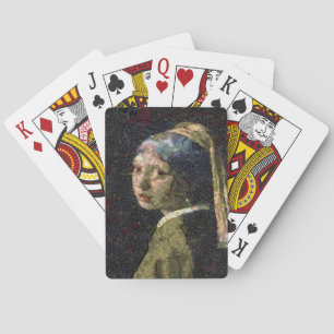Mädchen mit Erdbeere erwecken Kunstlöffel Spielkarten