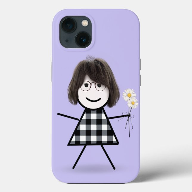 Mädchen mit Gänseblümchen  Case-Mate iPhone Hülle (Rückseite)