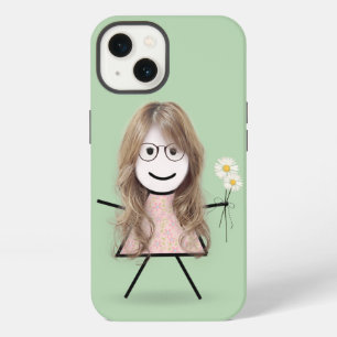 Mädchen mit Gänseblümchen iPhone 13 Hülle