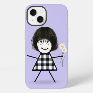Mädchen mit Gänseblümchen iPhone 13 Hülle