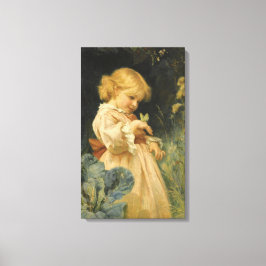 Mädchen mit gelbem Schmetterling (von Frederick Mo Leinwanddruck