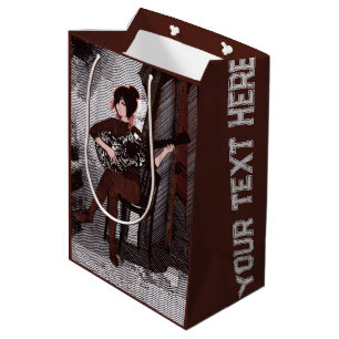 Mädchen mit Gitarre Mittlere Geschenktüte