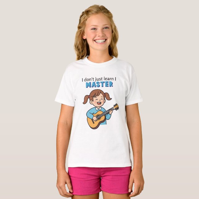 Mädchen mit Gitarre T-Shirt (Vorne ganz)