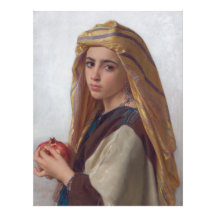 Mädchen mit Granatapfel von W.A. Bouguereau