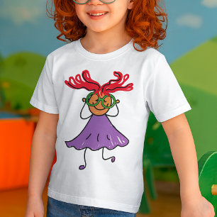 Mädchen mit großer Brille T-Shirt