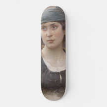 Mädchen mit grünem Kopftuch (von Ludwig Passini)