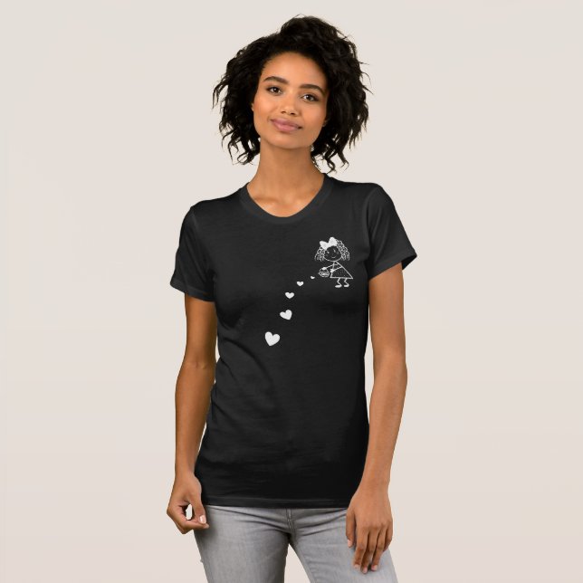 Mädchen mit Herz T-Shirt (Vorne ganz)