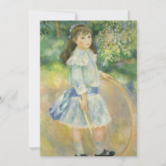 Mädchen mit Hoop von Pierre Renoir, Geburtstagspar Einladung
