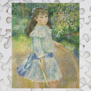 Mädchen mit Hoop von Pierre Renoir, Vintage Kunst Puzzle