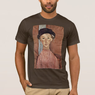 Mädchen mit Hut durch Modigliani Amedeo T-Shirt