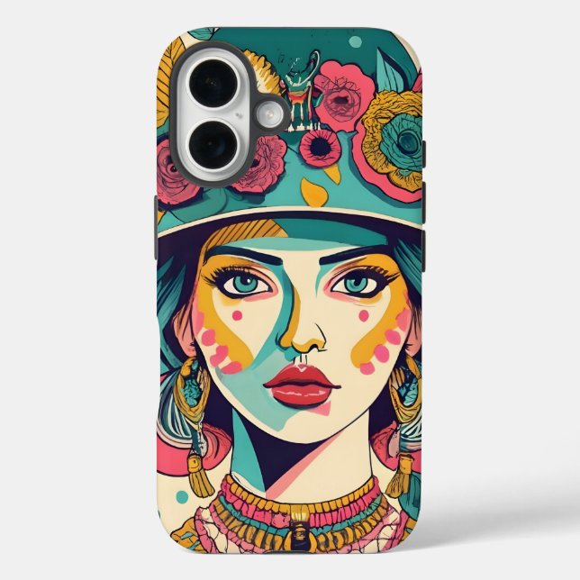 Mädchen mit Hüten Case-Mate iPhone Hülle (Rückseite)