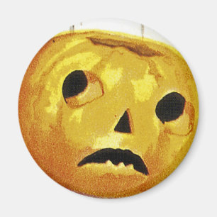 Mädchen mit Jack o' Lantern Magnet