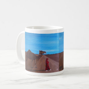 Mädchen mit Kamel Gemälde von Alfred Fox Kaffeetasse